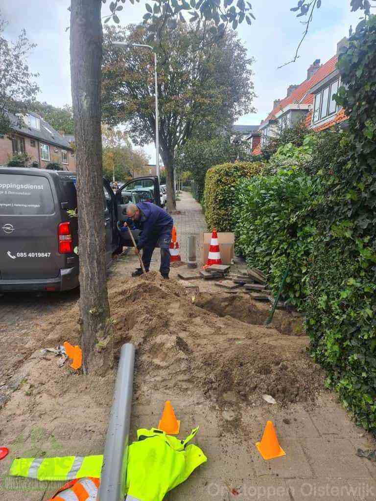 Graven riool Oisterwijk Graven riool Oisterwijk